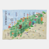 "Kalifornien: 2021/heute - Nationalpark Karte ... Theedoek (Horizontaal)