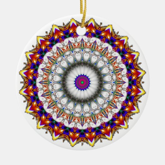 "KaliFract0030" Keramisch Ornament (Voorkant)