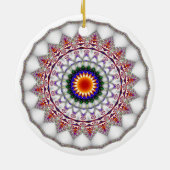 "KaliFract0062" Keramisch Ornament (Achterkant)