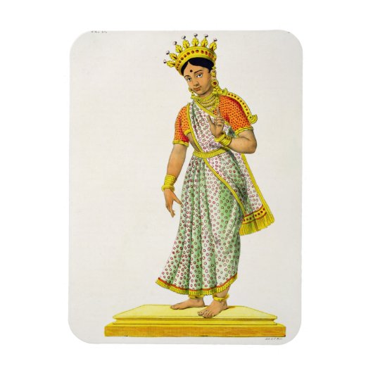 Kalika-vrouw van Varuna, gegraveerd door C. de Mot Magneet (Verticaal)