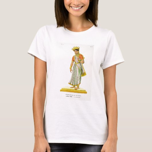 Kalika-vrouw van Varuna, gegraveerd door C. de Mot T-shirt (Voorkant)