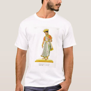 Kalika-vrouw van Varuna, gegraveerd door C. de Mot T-shirt
