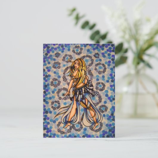 Kalila Belly Dancer Briefkaarten (Staand voorkant)