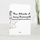 Kalila Belly Dancer Feestdagen Kaart (Achterkant)