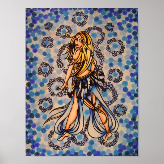 Kalila Belly Dancer Poster (Voorkant)
