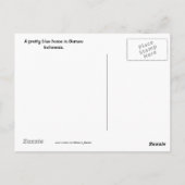 Kalimantan Indonesia Blue House Briefkaart (Achterkant)