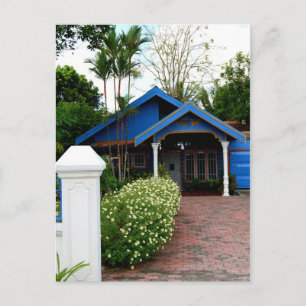 Kalimantan Indonesia Blue House Briefkaart