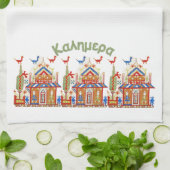 Kalimera Good Morning Good Day Towel Theedoek (Gevouwen)