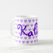 Kalina Paars Heart Koffiemok (Voorkant links)