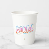 Kalira Arts | Boom Pop Design Collection Papieren Bekers (Achterkant)