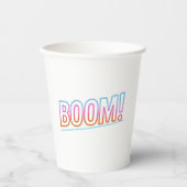 Kalira Arts | Boom Pop Design Collection Papieren Bekers (Voorkant)