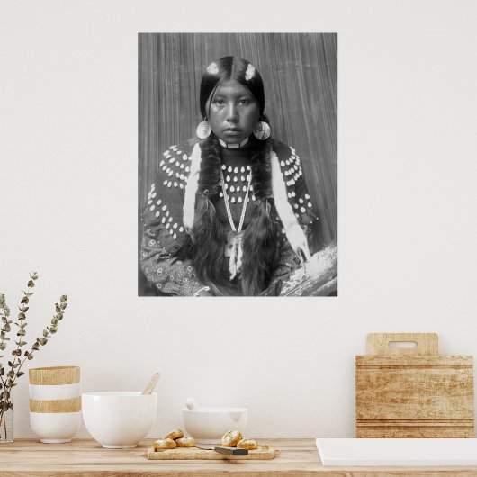 Kalispel Indian Portrait, 1910 Poster (Keuken)