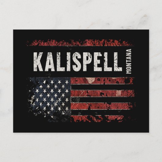Kalispell Montana Briefkaart (Voorkant)