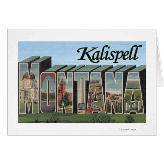 Kalispell, Montana - Grote letterscènes (Voorkant Horizontaal)