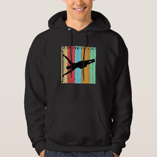 Kalisthenics Lichaamsgewicht Dips Pull Up Bars Cal Hoodie (Voorkant)