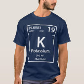Kaliumelement (wit) t-shirt (Voorkant)
