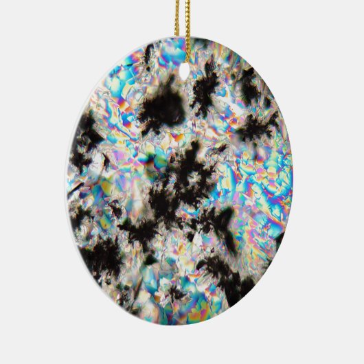 Kaliumsulfaat onder de microscoop keramisch ornament (Rechts)