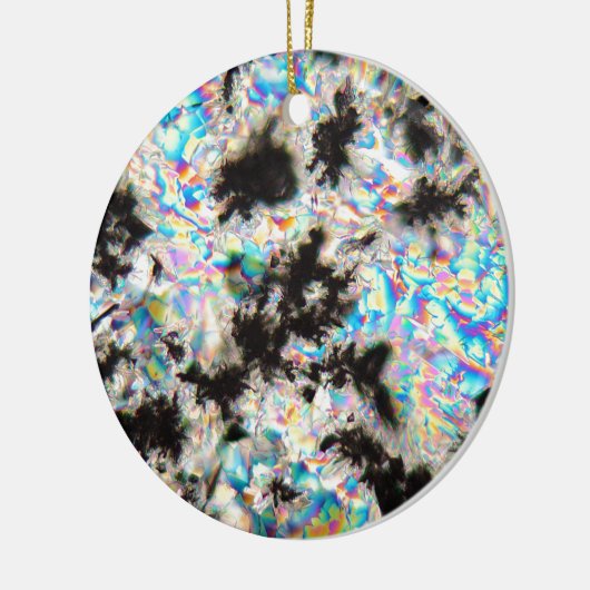 Kaliumsulfaat onder de microscoop keramisch ornament (Links)