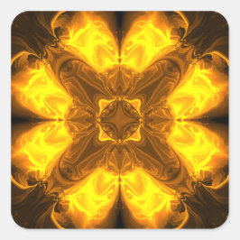 Kaliverse Kaleidoscoop Fractal #02 Vierkante Sticker