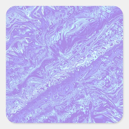 Kaliverse Vloeibare Fractal #01 Vierkante Sticker (Voorkant)