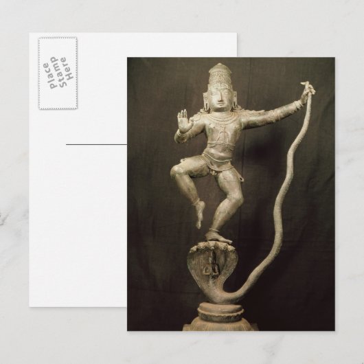 Kaliya Krishna Briefkaart (Voorkant / Achterkant)