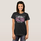 Kaliyah Keep Calm en laat Kaliyah dat doen T-shirt (Voorkant volledig)