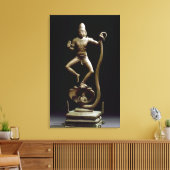 Kaliyakrishna, Chola, Tamil Nadu (brons) Canvas Afdruk (Insitu (Woonkamer))