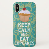 KALK BEWAREN EN Cupcakes bewerken blauwgroen elke  Case-Mate iPhone Case (Achterkant)