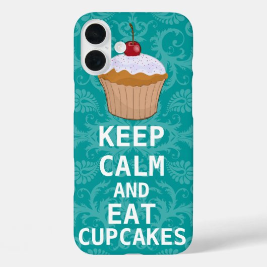 KALK BEWAREN EN Cupcakes bewerken blauwgroen elke  Case-Mate iPhone Case (Achterkant)