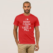 Kalk bewaren en een pil (van Diazepam) innemen T-shirt (Voorkant volledig)