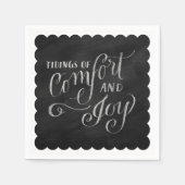 Kalk Board Drawn Tidings of Comfort and Joy Servet (Voorkant)