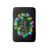 Kalk Drawn Merry en Bright met lampjes Badmat (Voorkant Verticaal)