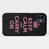 Kalk en draag roze en zwart op Case-Mate iPhone case (Achterkant (horizontaal))