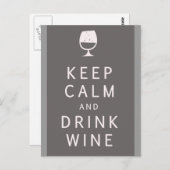 Kalk en Drink houden Briefkaart (Voorkant / Achterkant)