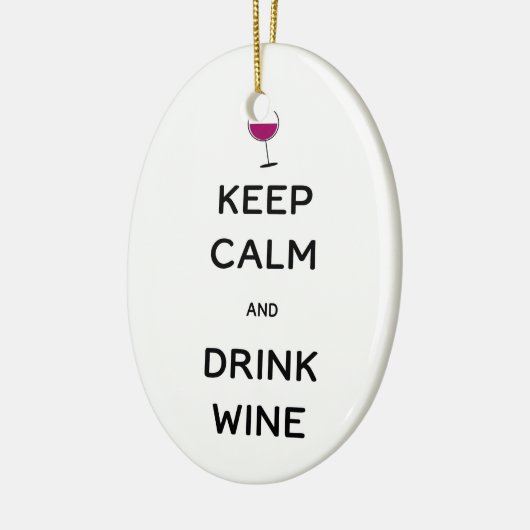 Kalk en Drink houden Keramisch Ornament (Links)