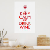 Kalk en Drink houden Poster (Keuken)