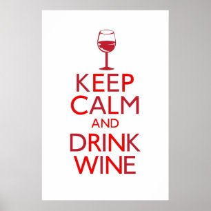 Kalk en Drink houden Poster