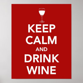 Kalk en Drink houden Poster