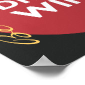 Kalk en Drink houden Poster (Hoek)