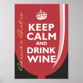 Kalk en Drink houden Poster (Voorkant)