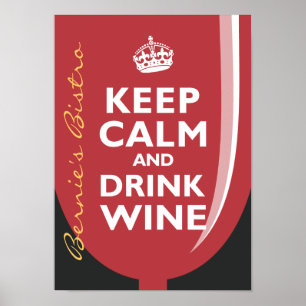 Kalk en Drink houden Poster