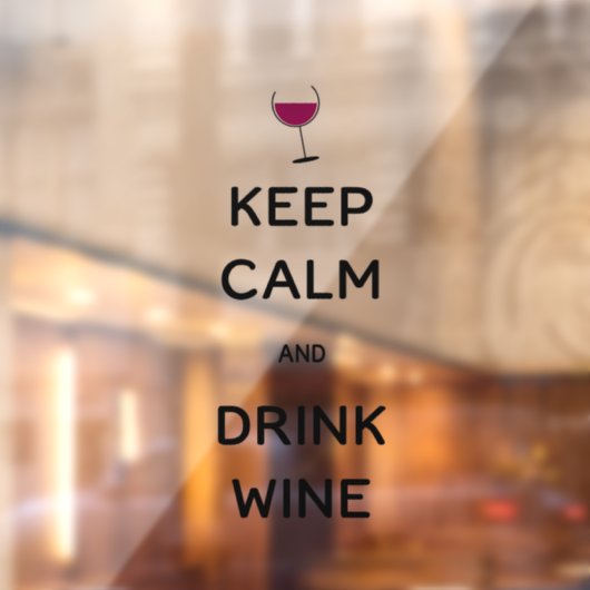 Kalk en Drink houden Raamsticker (Vel 2)