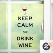 Kalk en Drink houden Raamsticker (Huis)