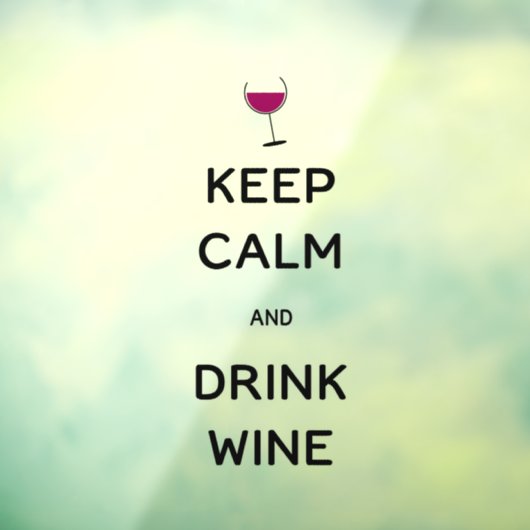 Kalk en Drink houden Raamsticker (Vel 3)