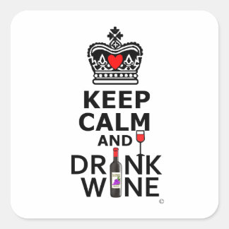 Kalk en Drink houden Vierkante Sticker