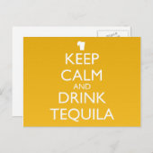 KALK EN DRINK TEQUILA BEWAREN BRIEFKAART (Voorkant / Achterkant)