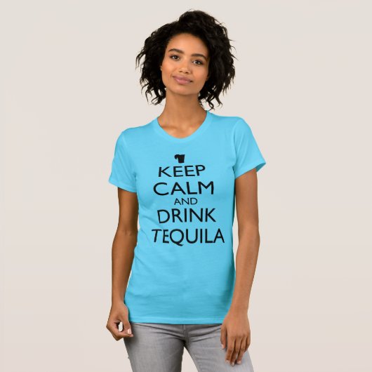 KALK EN DRINK TEQUILA BEWAREN T-SHIRT (Voorkant volledig)