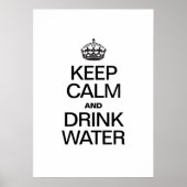 KALK EN DRINK WATER BEWAREN POSTER (Voorkant)