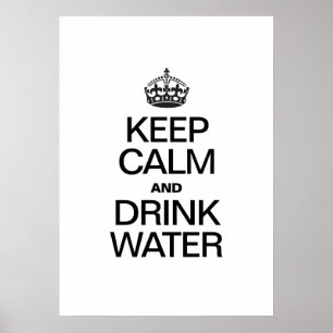 KALK EN DRINK WATER BEWAREN POSTER
