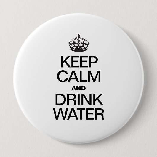 KALK EN DRINK WATER BEWAREN RONDE BUTTON 4,0 CM (Voorkant)